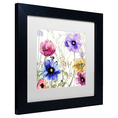 Trademark Fine Art Summer Diary II Black Framed Wall Art