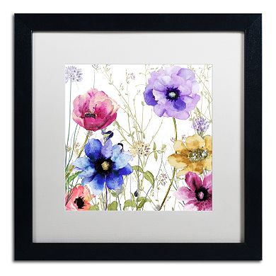 Trademark Fine Art Summer Diary II Black Framed Wall Art