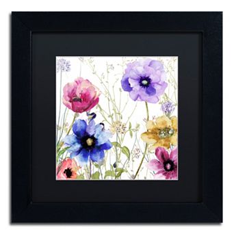 Trademark Fine Art Summer Diary II Black Framed Wall Art