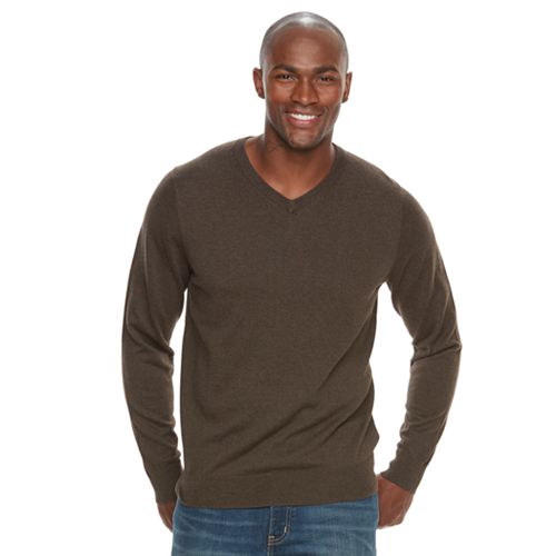 Men's Croft & Barrow® True Comfort Classic-Fit V-Neck Sweater