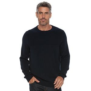 Men's Croft & Barrow® Classic-Fit Textured Yoke Crewneck Sweater