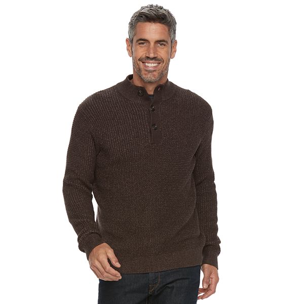 Men's Croft & Barrow® Classic-Fit Outdoor Waffle-Weave Sweater