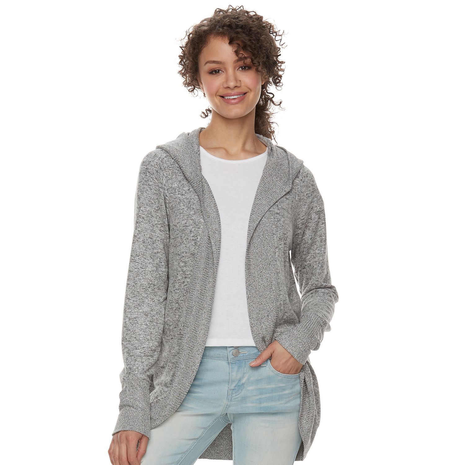 kohls hooded cardigan