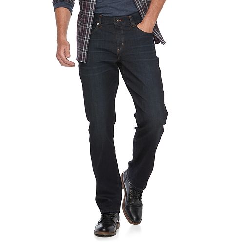 straight fit jeans mens black