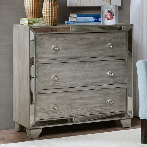 Madison Park Amelia Mirrored Storage Chest