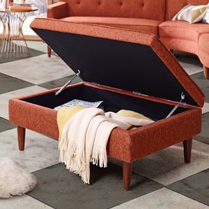 INK+IVY Monroe Storage Ottoman