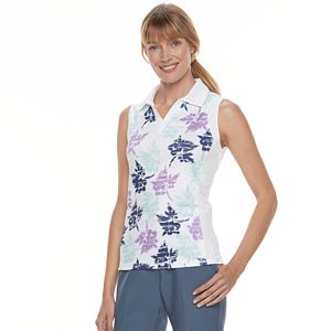Women's Pebble Beach Floral Print V-Neck Top