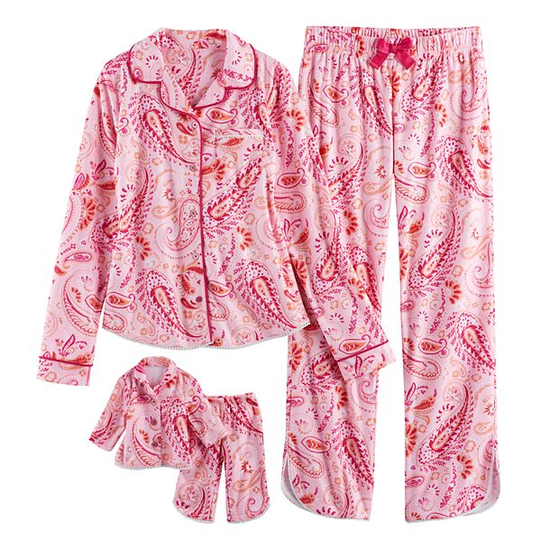 Kohls girl best sale and doll pajamas