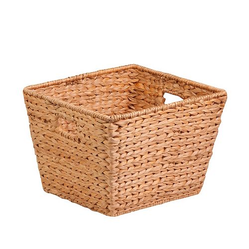 HoneyCanDo Tall Square Woven Basket
