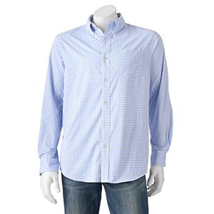 Men's Chaps Check Stretch Button-Down Shirt!