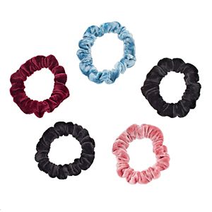 Mudd® 5-pk. Velvet Scrunchies