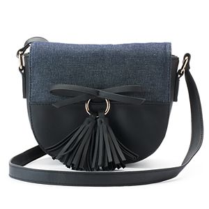 Olivia Miller Maliha Denim Saddle Crossbody Bag