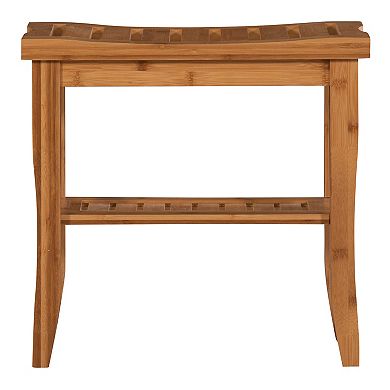 Linon Bracken Bamboo 18-in. Stool 