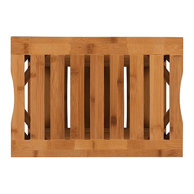 Linon Bracken Bamboo 18-in. Stool