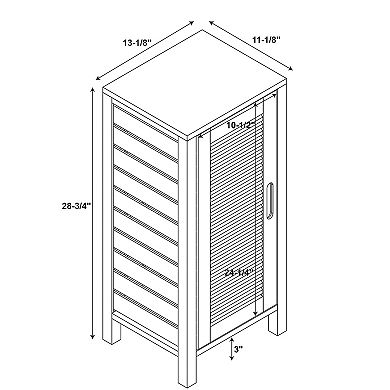 Linon Bracken Bamboo Floor Storage Cabinet