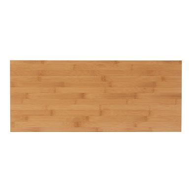 Linon Bracken Bamboo 2-Door Floor Storage Cabinet