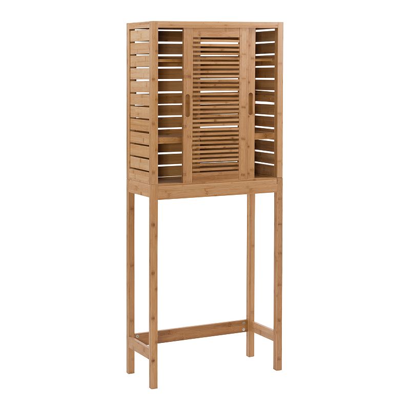38192246 Linon Bracken Space Saver Bamboo Storage Cabinet,  sku 38192246