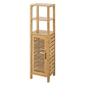 Linon Bracken Bamboo 2 Door Floor Storage Cabinet