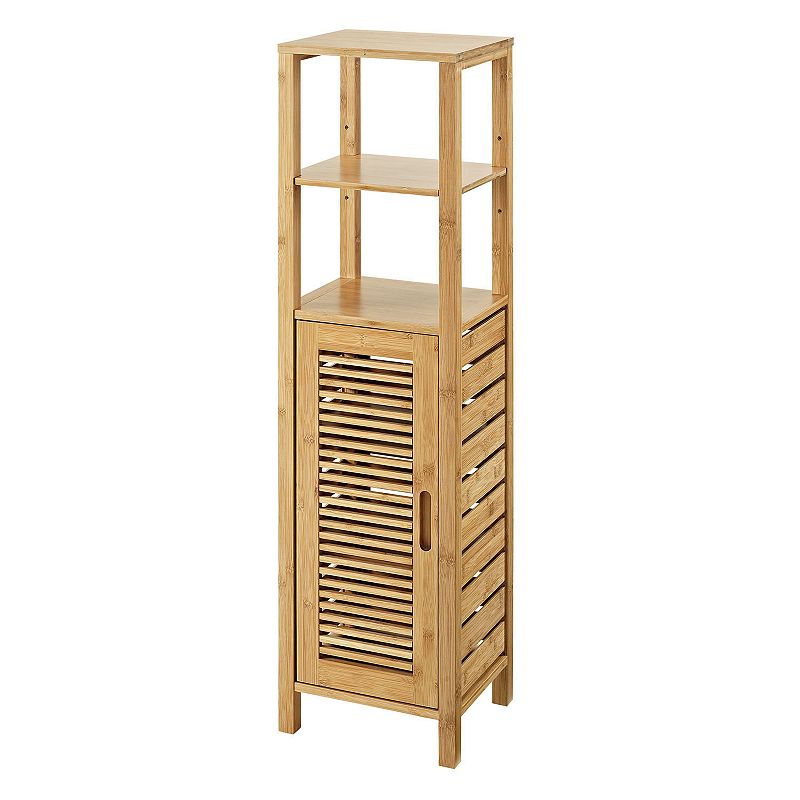 Linon Bracken Bamboo Storage Cabinet, Brown