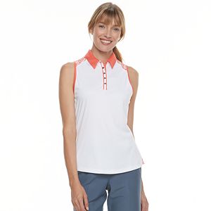 Women's Grand Slam Performance Print Racerback Golf Polo