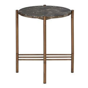 Madison Park Rowen Faux Marble End Table