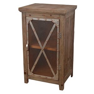 Decor Therapy Rustic Chicken Wire Storage Cabinet