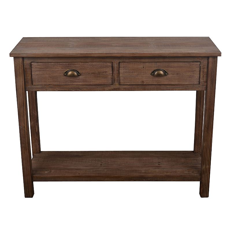 74002554 Decor Therapy Distressed Wood Console Table, Brown sku 74002554