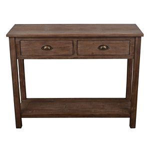 Decor Therapy Distressed Wood Console Table