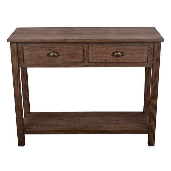 Decor Therapy Distressed Wood Console Table, Distressed Hall Table