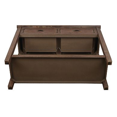 Decor Therapy Distressed Wood Console Table