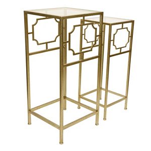 Decor Therapy Modern Accent Table & End Table 2-piece Set