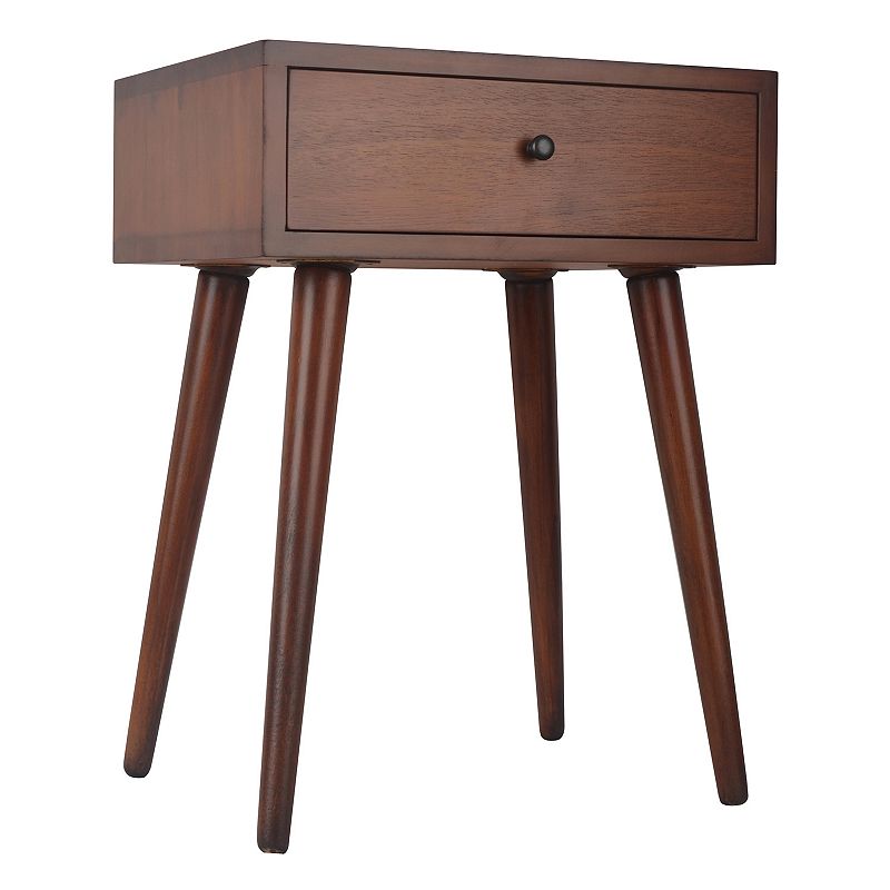 Decor Therapy Mid-Century Modern End Table, Brown