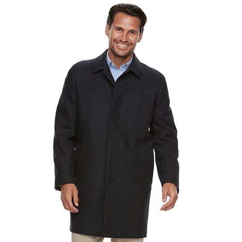 Men's Ike Behar Classic-Fit Wool-Blend Top Coat
