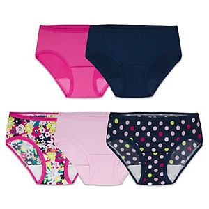 Girls 6-16 Fruit of the Loom 5-pk. Microfiber Hipster Panties