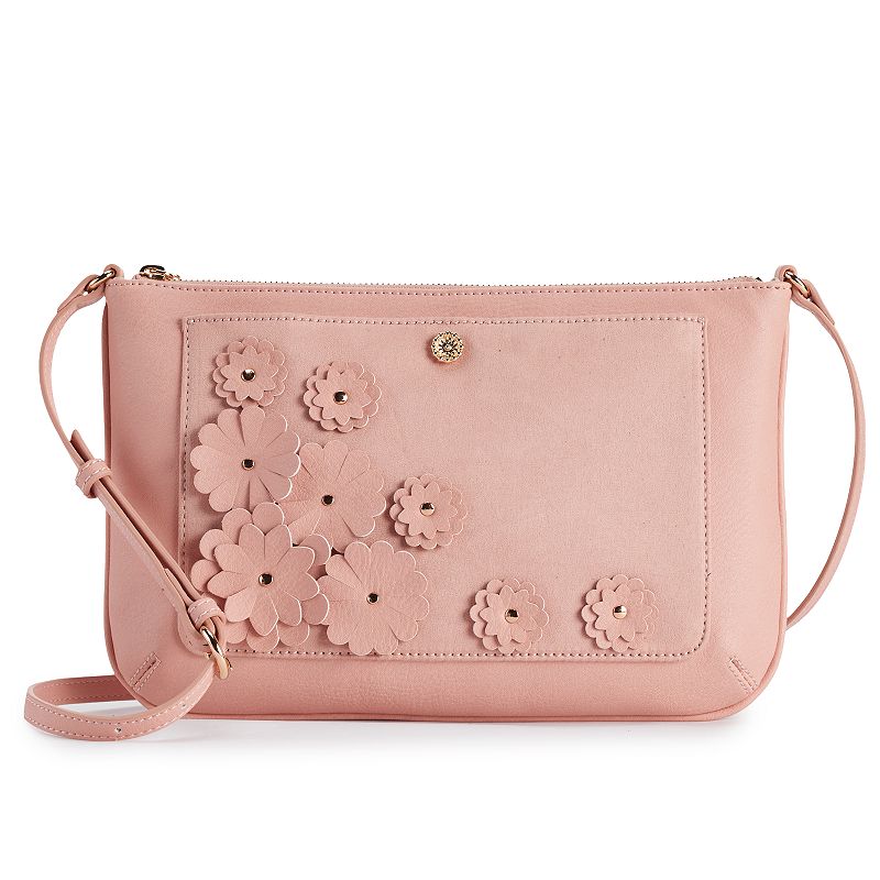 LC Lauren Conrad Bonne Crossbody Bag, Light Pink