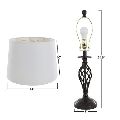 Portsmouth Home Spiral Table Lamp 2-piece Set 