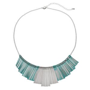 Green Paddle Statement Necklace