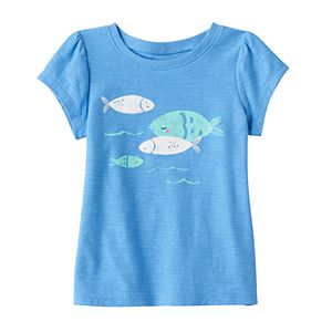 Baby Girl Jumping Beans® Fish Graphic Tee