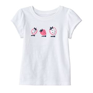 Baby Girl Jumping Beans® Embroidered Applique Tee