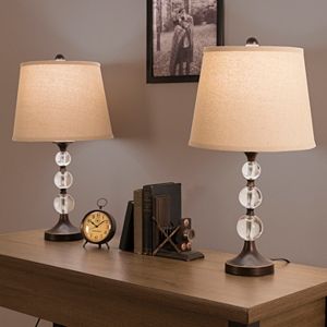 Portsmouth Home Bronze Finish Lamp 2-piece Set