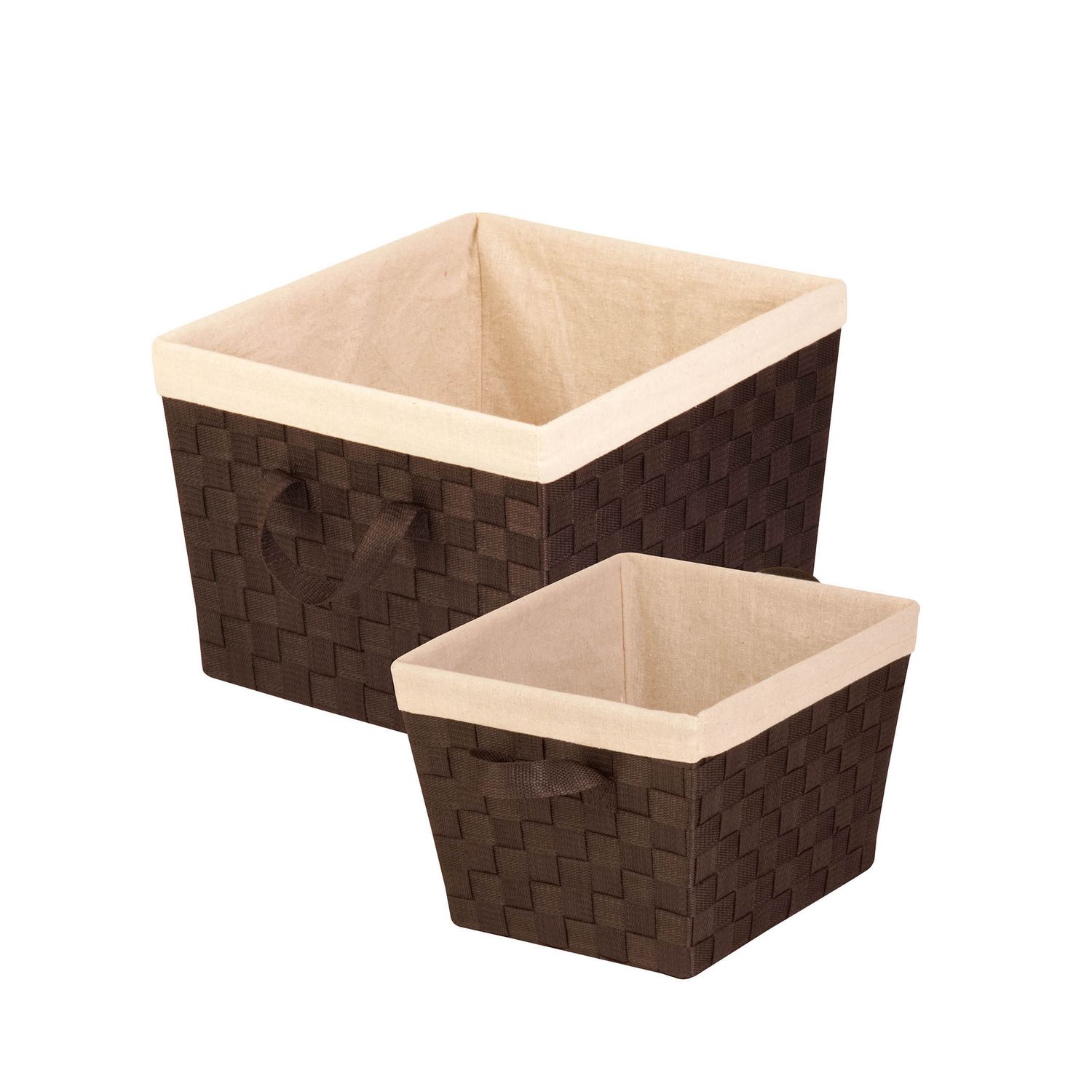 Image for Honey-Can-Do 2-piece Lined Woven Basket Set at Kohl's.