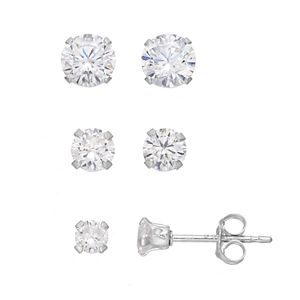 Charming Girl Kids' Cubic Zirconia Stud Earring Set