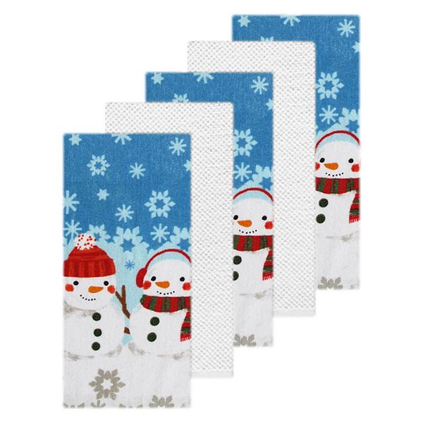 Christmas Snowman Dish Towels Soft Absorbent Kitchen Towel - Temu