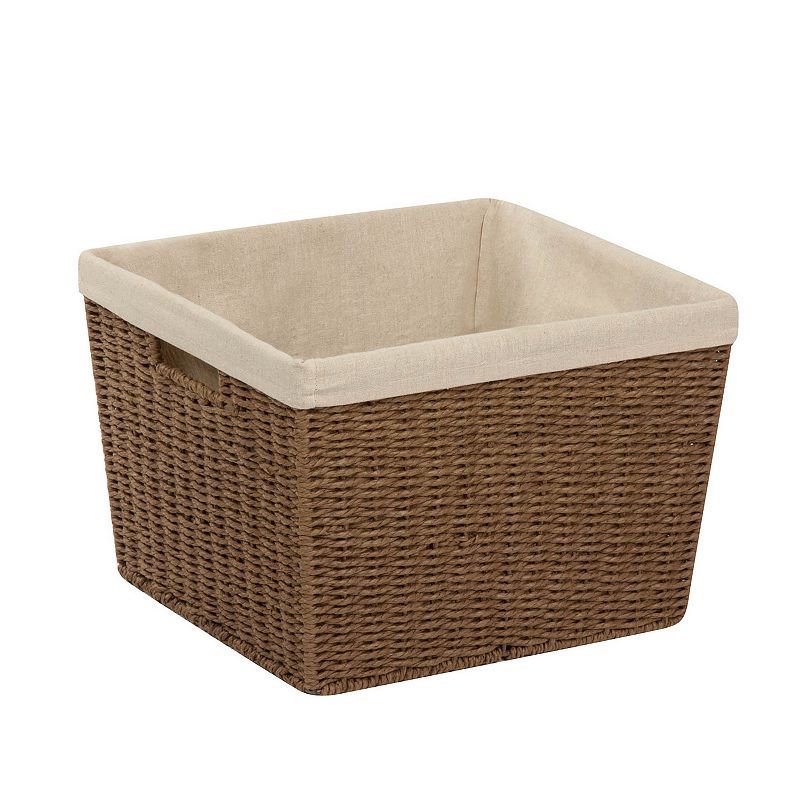 Honey-Can-Do Parchment Cord Basket with Liner