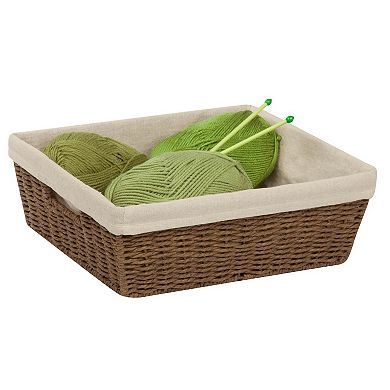 Honey-Can-Do Parchment Cord Lined Basket