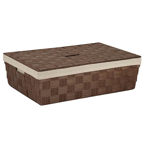 HoneyCanDo Woven Paper Rope Underbed Basket