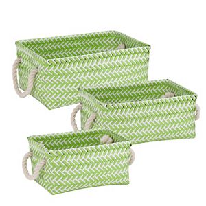 Honey-Can-Do 3-piece Zig Zag Storage Tote Set