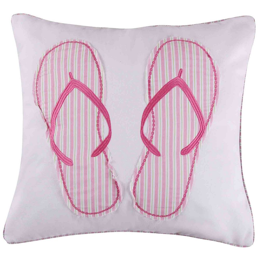 Marley Flip Flops Throw Pillow