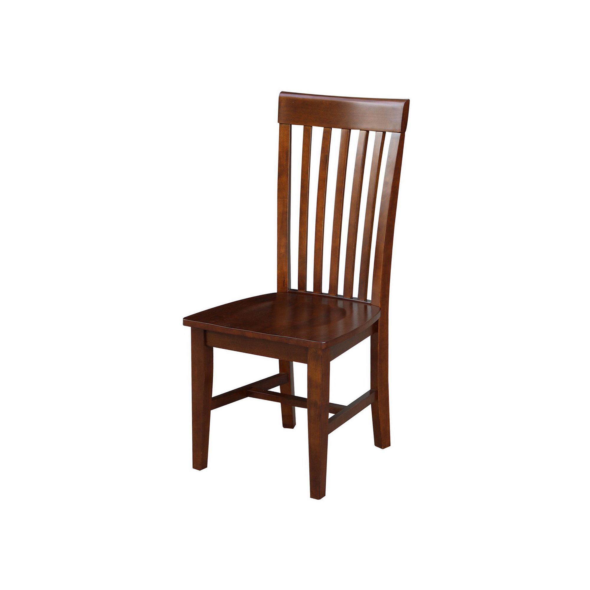 International Concepts High-Back Mission Dining Chair 2-piece Set, Brown
