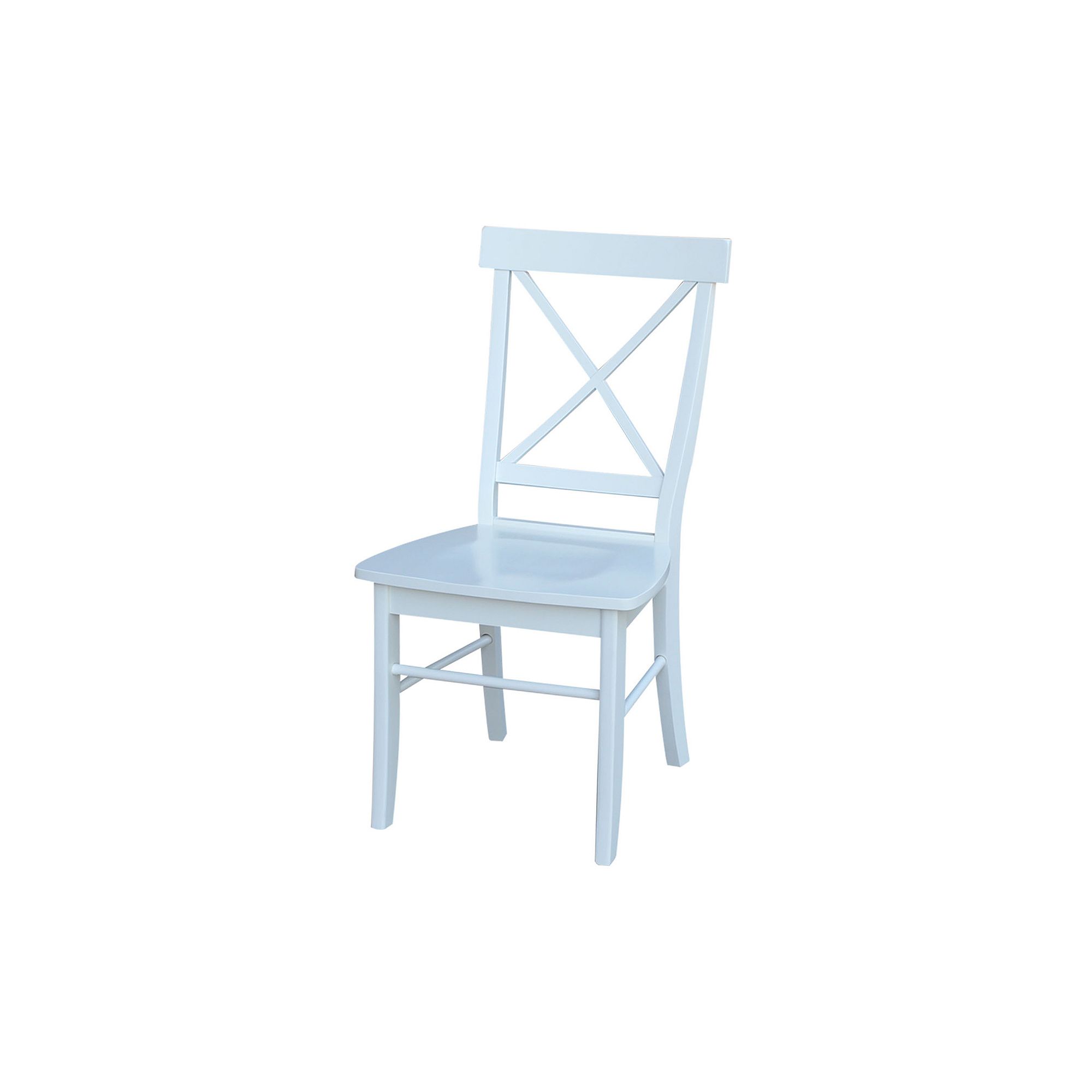 International Concepts X-Back Dining Chair 2-piece Set, White